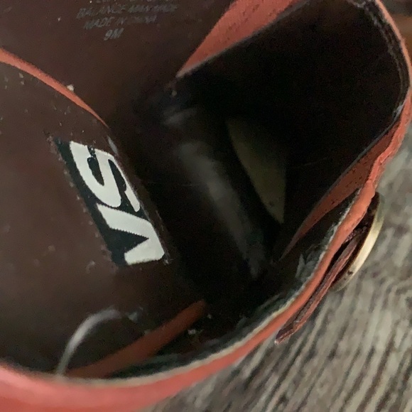 VS Chestnut Leather Block Heel Mules - Picture 11 of 16